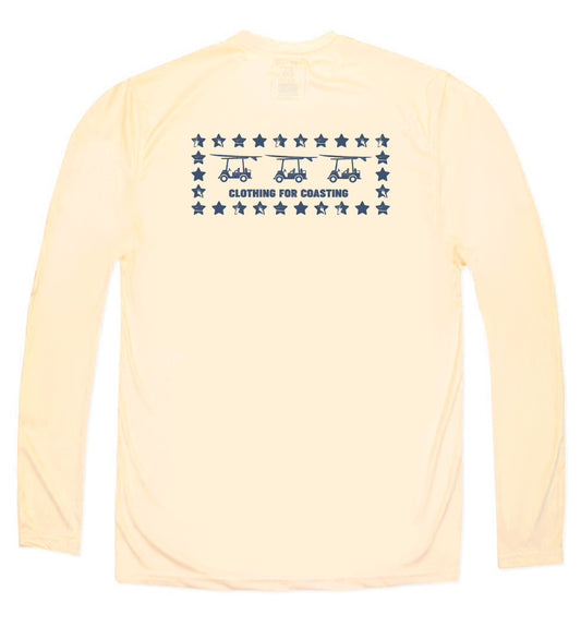 Performance Long Sleeve Stars Logo T-Shirt - Sandbar