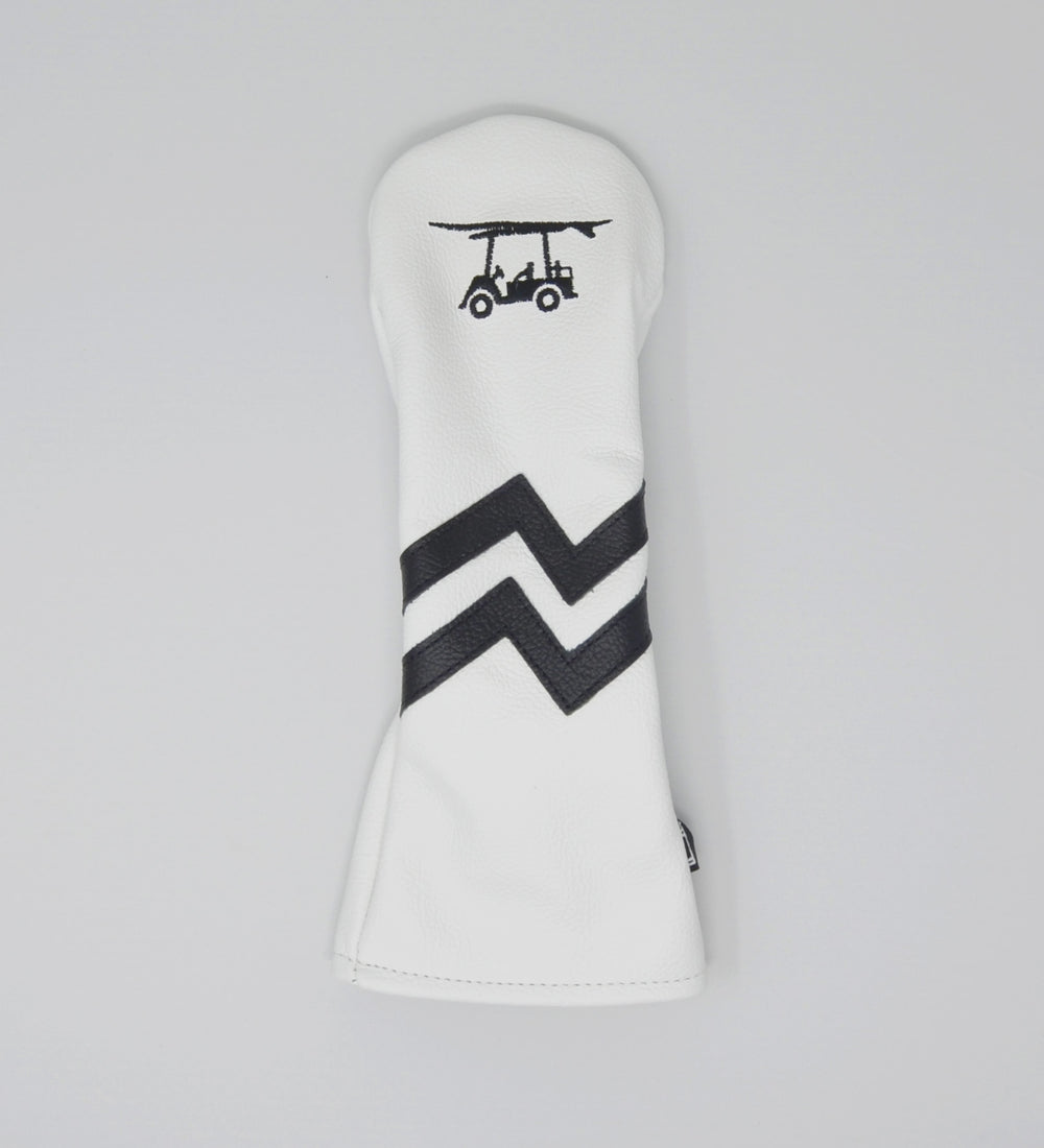 Head Cover - 3 Wood- White/Black