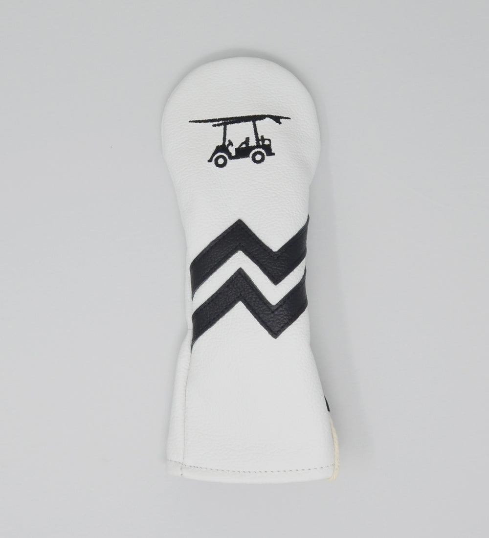 Head Cover - Hybrid- White/Black