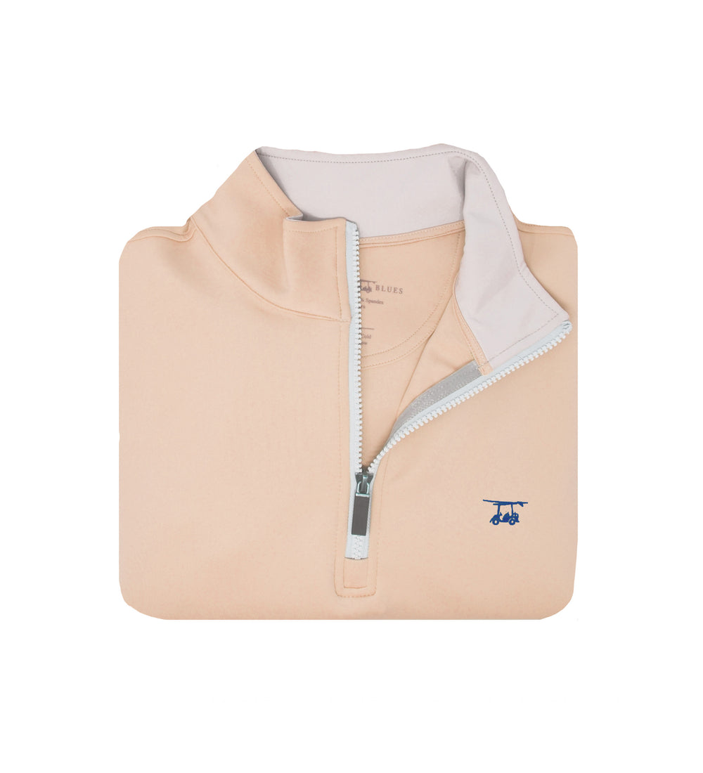 Youth Dogwood Quarter Zip - Solid Peach