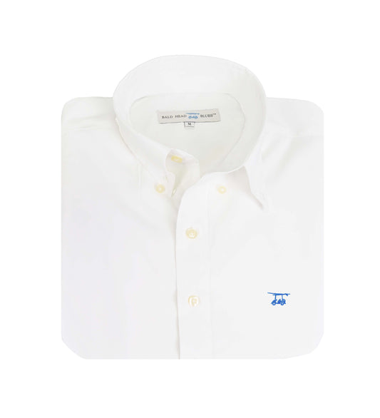 Youth Islander Button Down - White