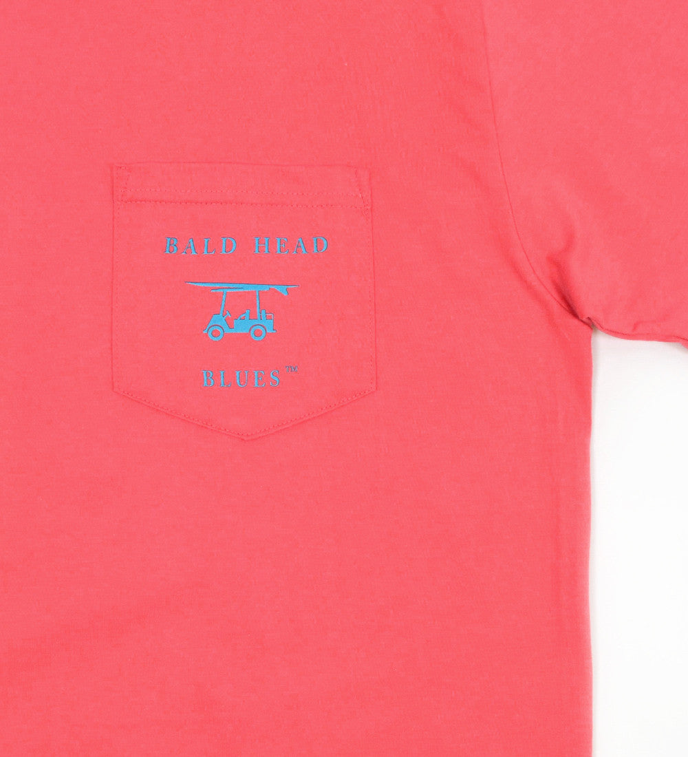 Island Tee - Short Sleeve Dog - Coral