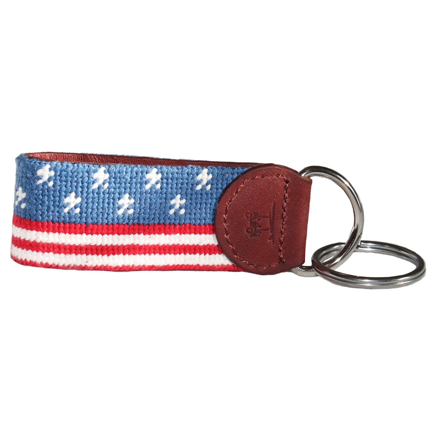 Needlepoint Key Fob - Stars and Stripes