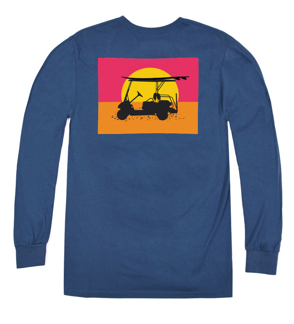 Island Tee  Long Sleeve - Endless Sunset - Navy