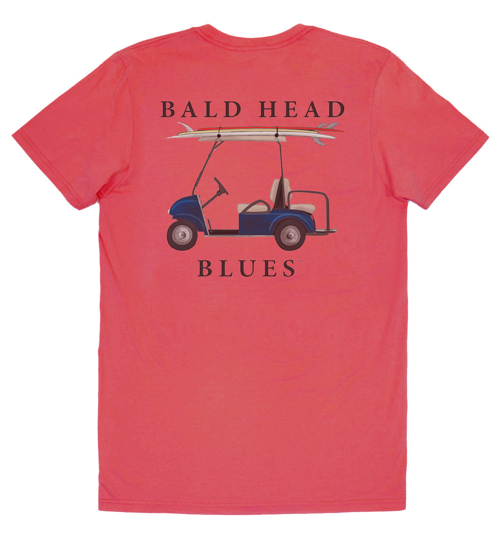 Island Tee - Short Sleeve Golf Cart - Red