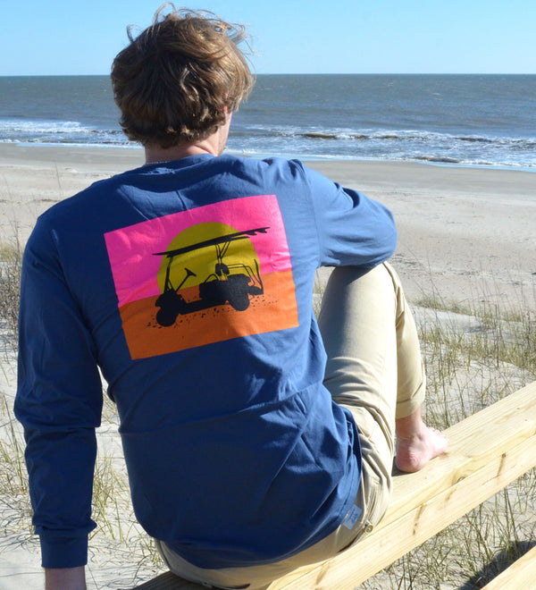 Island Tee  Long Sleeve - Endless Sunset - Navy