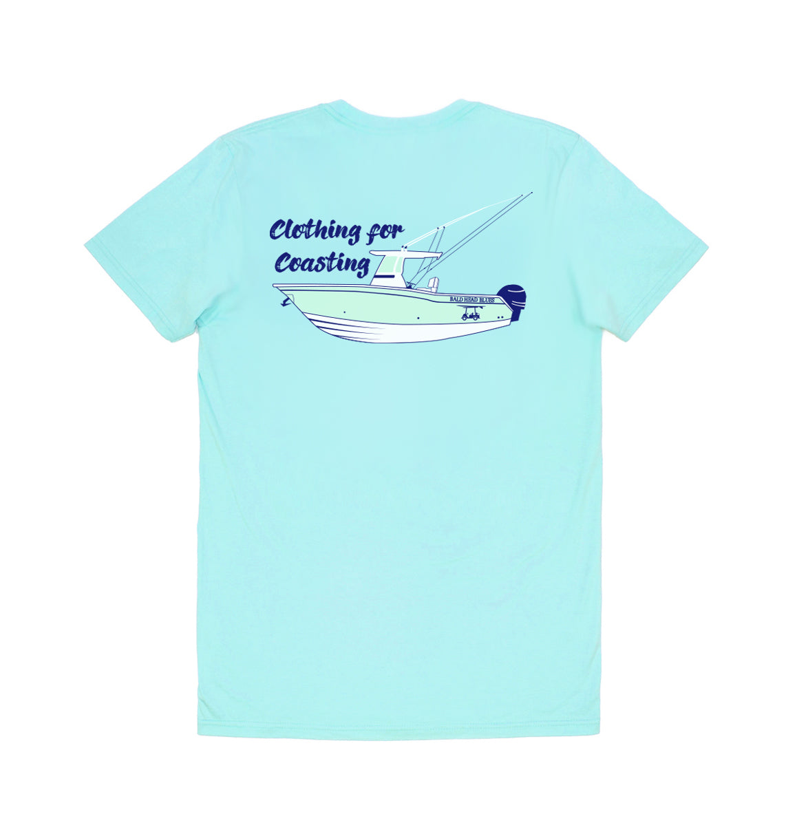 Island Tee - Youth Short Sleeve - Aqua Boat